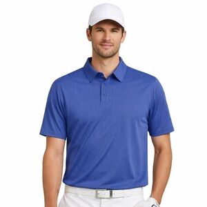 Johnston & Murphy Performance Blue Polo Shirt